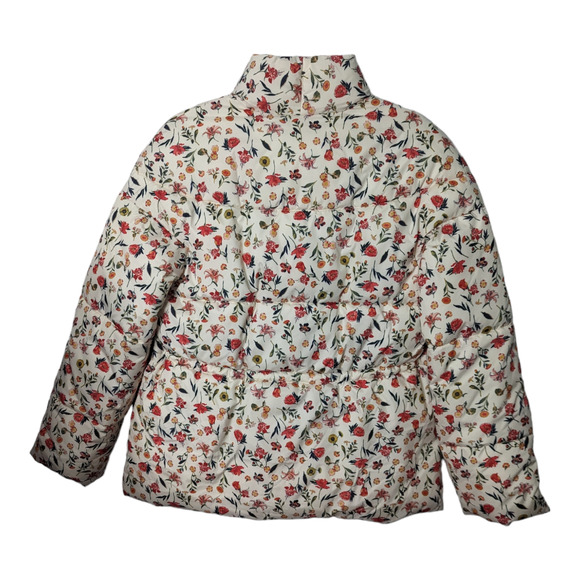 J.Crew Signature Alps Puffer Jacket Vintage Floral Cream PrimaLoft S NWT - Picture 2 of 13